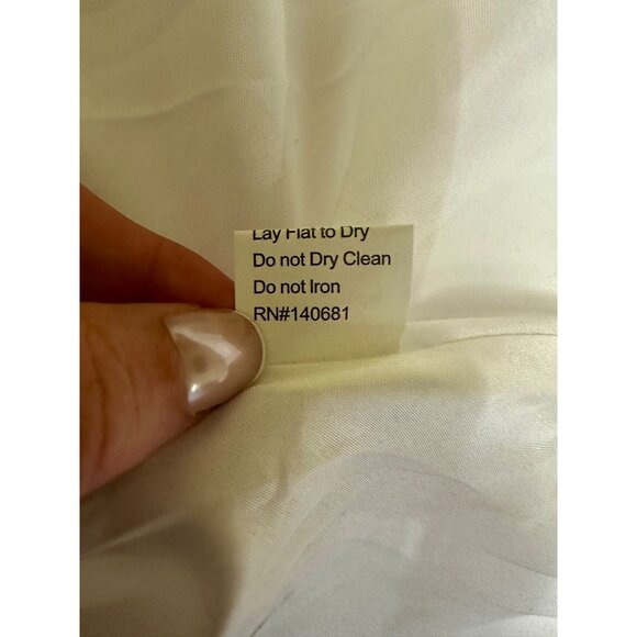 Unique Vintage White Swiss Dot Tulle Midi Dress XXL | Retro Bridal Party Cocktai - Picture 9 of 9